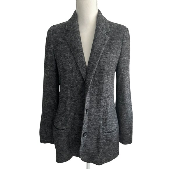 VINCE Women's Gray Wool Blend Blazer Jacket Size 6 - Picture 3 of 9